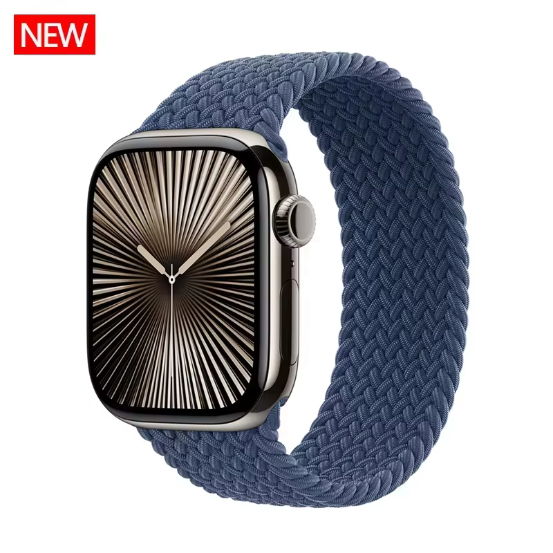 Bracelet tressé Solo pour Apple Watch, en Nylon, 44mm, 40mm, 45mm, 49mm, 41mm, iWatch série 9, 8, 7,