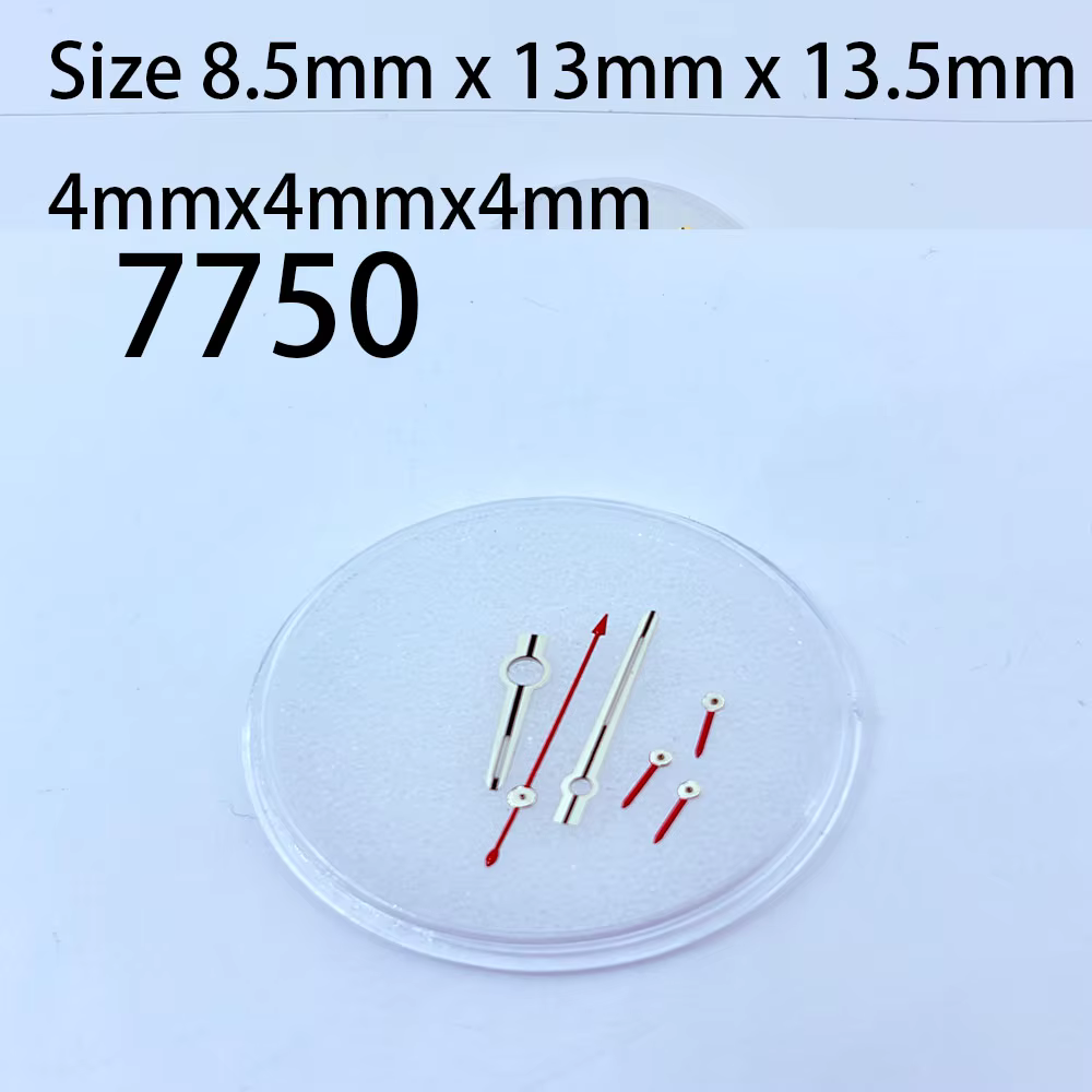 Mouvement 7750 compatible avec les montres RL1X dotées d'aiguilles des heures, des minutes et des se