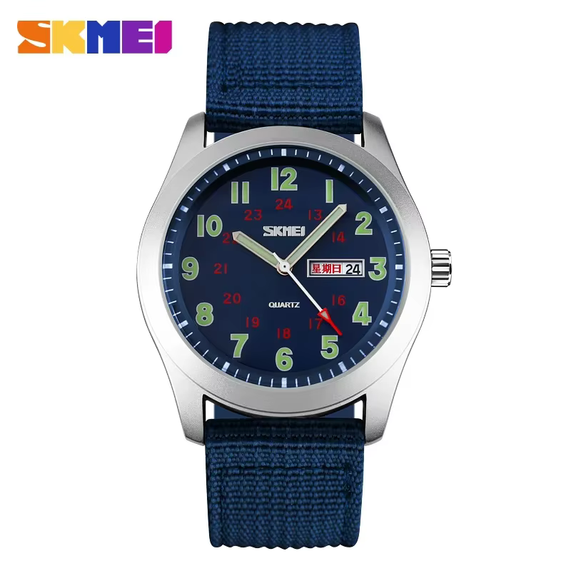 SKMEI 9112 montres pointeur lumineux étanche homme montre-bracelet Date calendrier horloge Reloj Hom