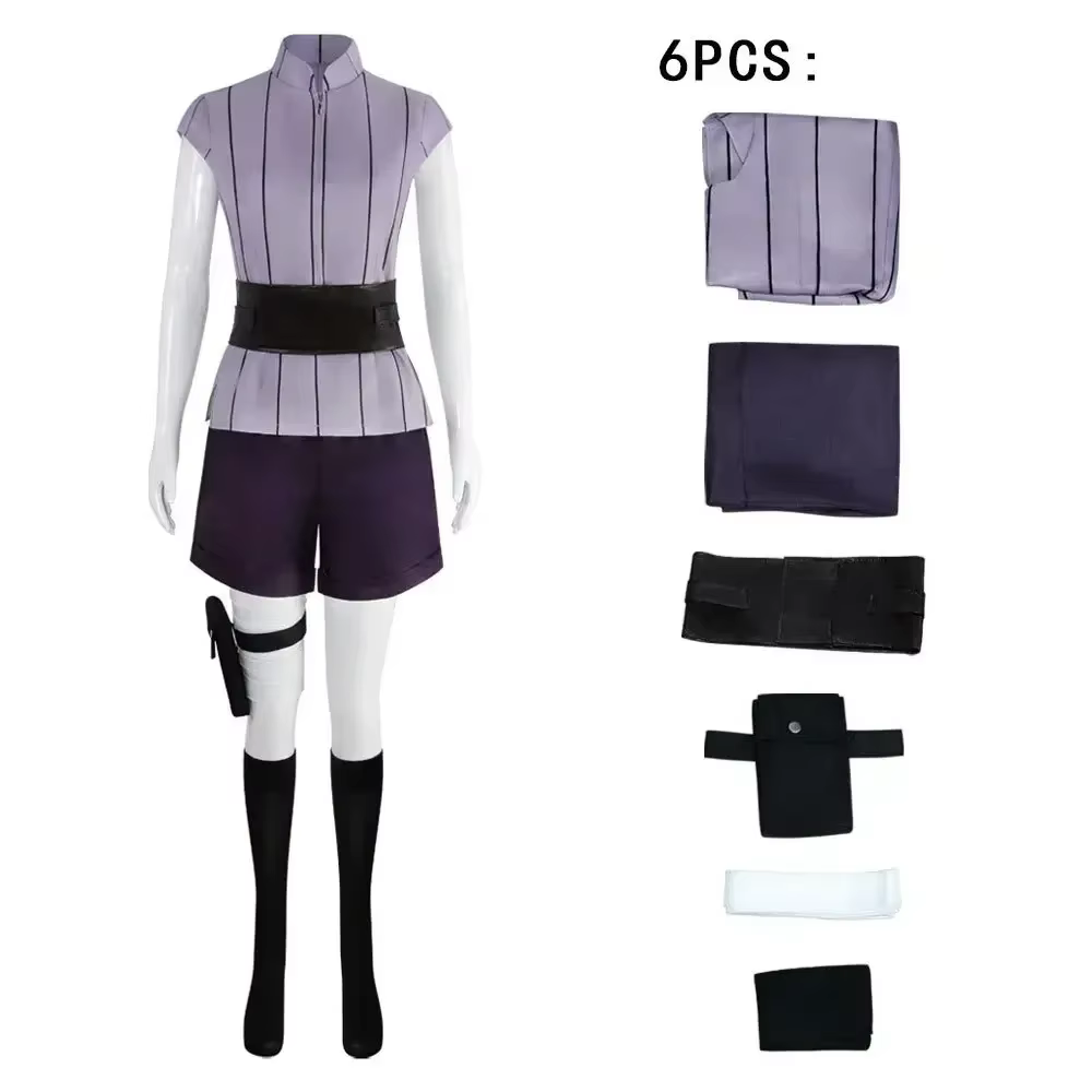 Costumes d'Halloween pour femmes, cosplay d'anime, costume de ninja d'anime, cosplay Hyuga Hinata, v