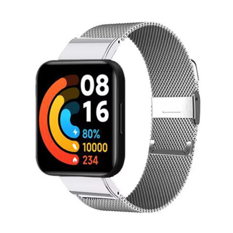 Bracelet magnétique milanais en métal, en acier inoxydable, pour Xiaomi Redmi Watch 2 Lite