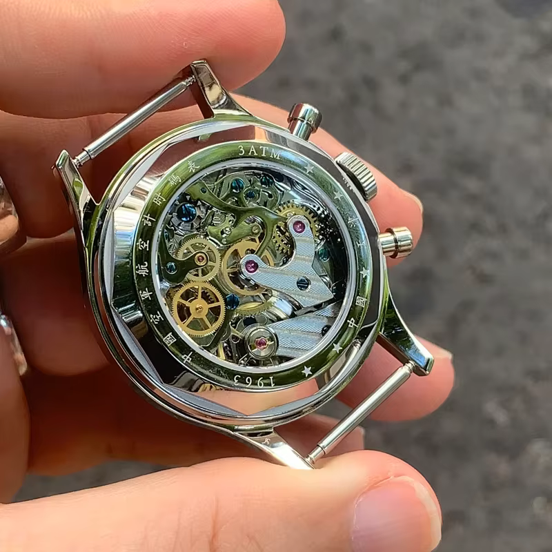 Seaghydr-Montre Pilote Mécanique ST1901 Édition Internationale pour Homme, Montre-Bracelet Chronogra