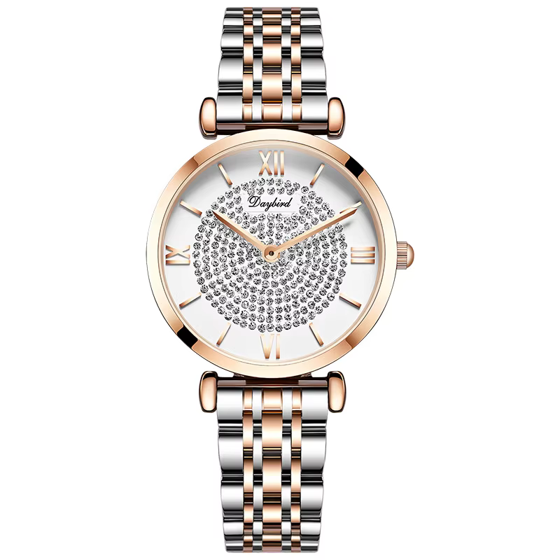 Montre à quartz pour femme série ciel étoilé avec mouvement Miyota VJ20 32 mm de diamètre et de 7 mm