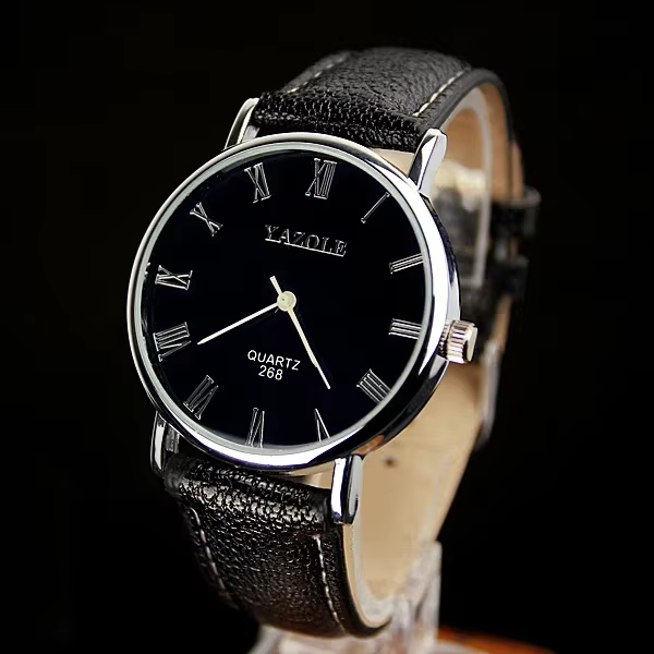 Yazole – montre-bracelet à Quartz pour hommes, Simple, cadran Roma, à la mode, livraison directe, no