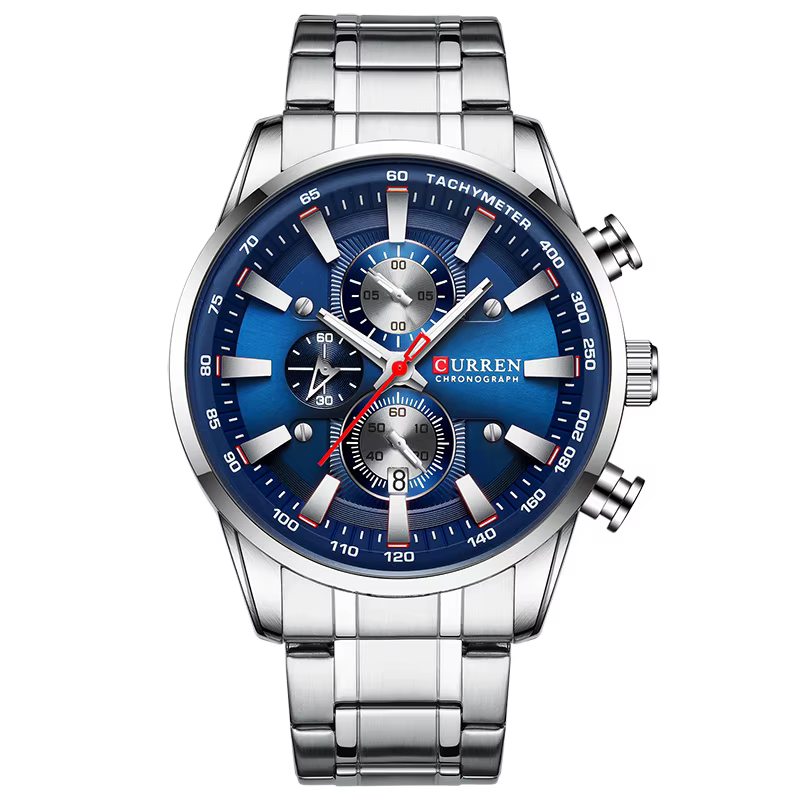Istro REN-Montre à Quartz Étanche pour Homme, Montres-Bracelets de dehors, Chronographe, Date, Top M