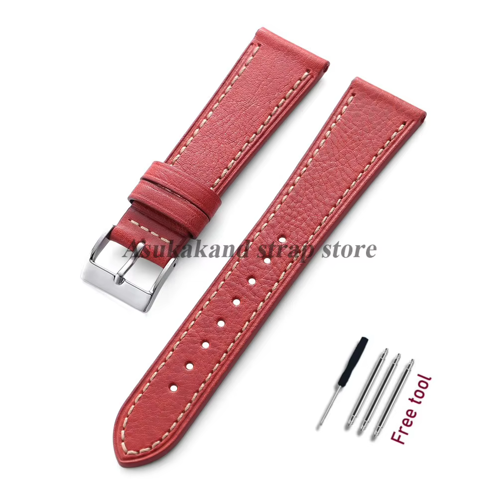 18mm 20mm 22mm Vintage Bracelet de montre en cuir véritable pour Seiko pour Omega Bracelet en peau d