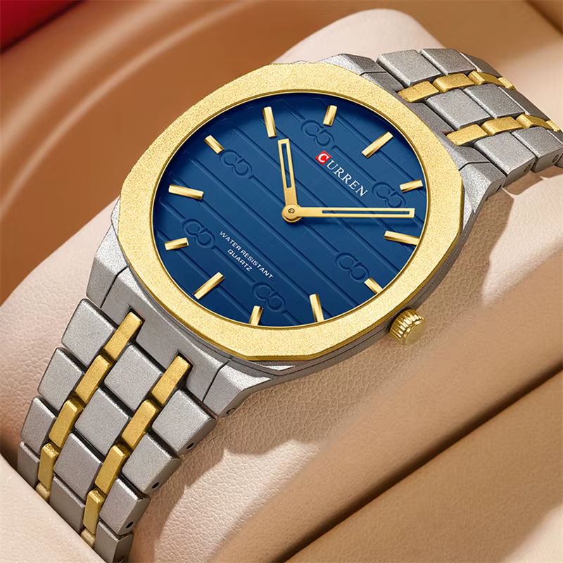 CURREN montre-bracelet étanche chronographe hommes montre haut de gamme de luxe blanc Silicone Origi
