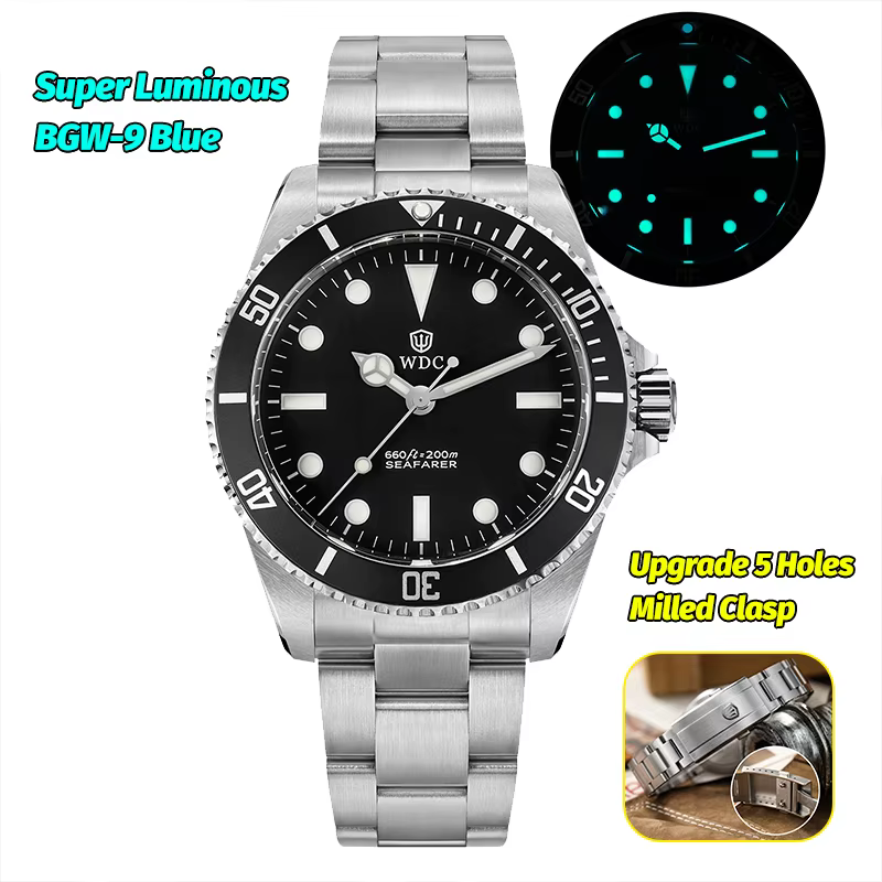 Watchdives WD5513Q Montre à quartz haut de gamme VH31 Mouvement à balayage Saphir AR Lumineux Étanch