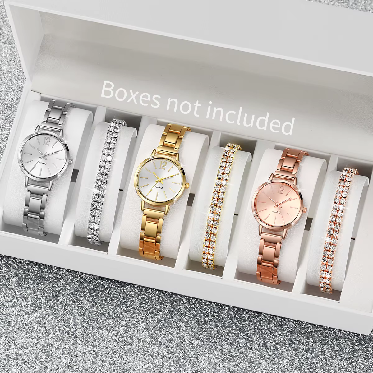 6 pièces/ensemble montre pour femme mode bracelet en acier montres à Quartz ensemble de bracelets en
