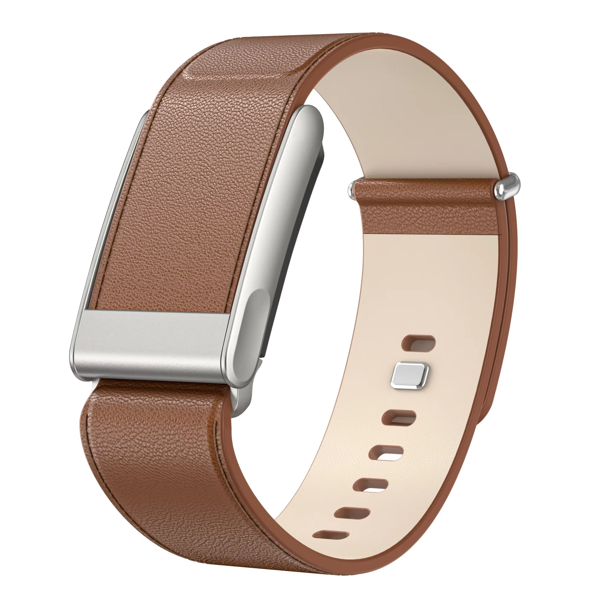 Bracelet en cuir pour Whoop 5.0, sangle de poignet en métal respirante et confortable pour le sport,