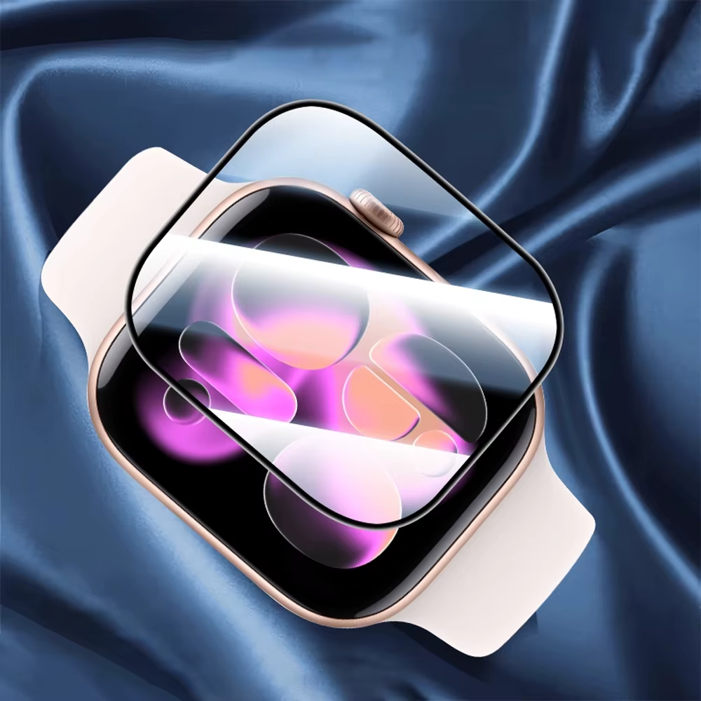 Pour Apple Watch 11 42mm 46mm Film de verre souple 3D HD sans bulles Anti-poussière résistant aux ra