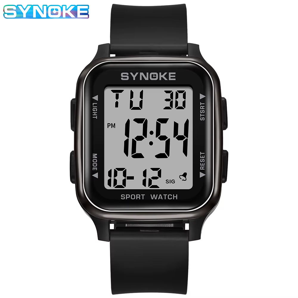 SYNOKE montre numérique militaire en plein air nouveau pour hommes mode rétro hommes montre sport ét