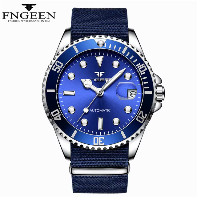 Montre homme de luxe FNGEEN 9001, montre mécanique à tourbillon en acier, montre automatique lumineu