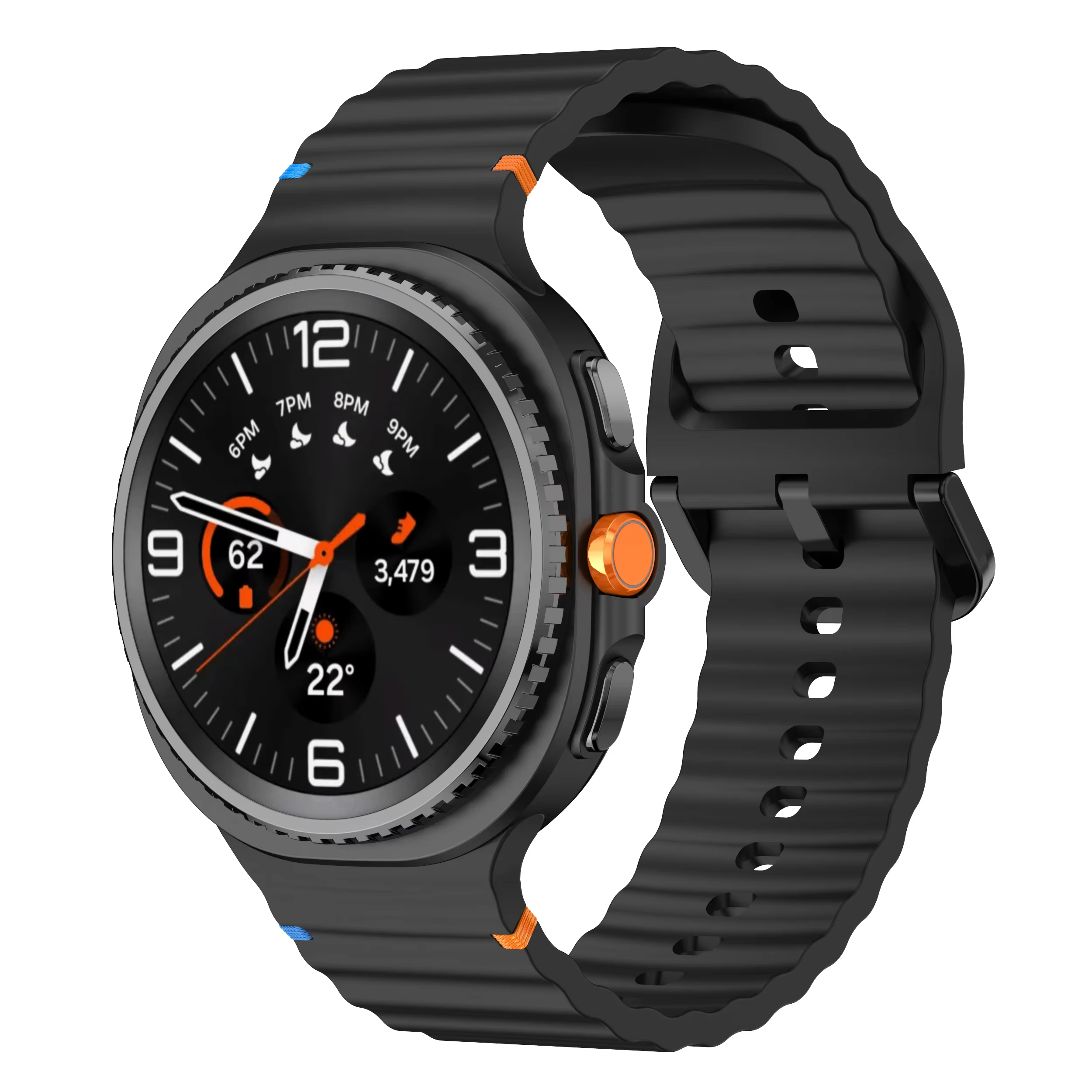 Bracelet de sport océan en Silicone pour Samsung Galaxy Watch8, 40mm 44mm, montre intelligente, Brac