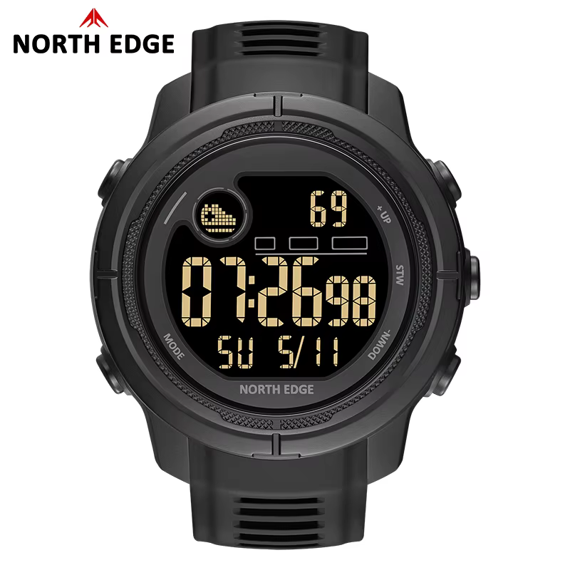 NORTH EDGE Mars5 montre électronique pour hommes chronographe lumineux multifonctionnel détection de