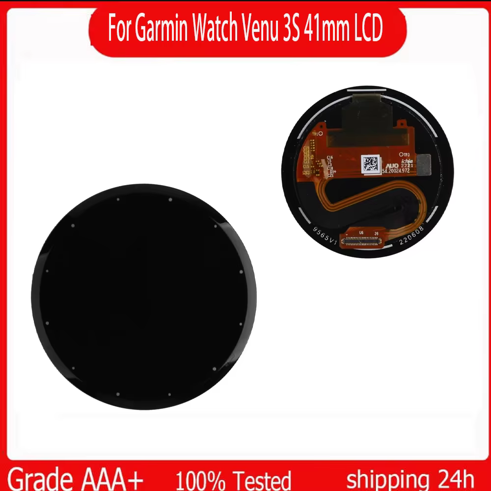 Écran LCD pour montre connectée Garmin VENU 3S 41mm, sans cadre, pour remplacement de l'écran LCD Ga