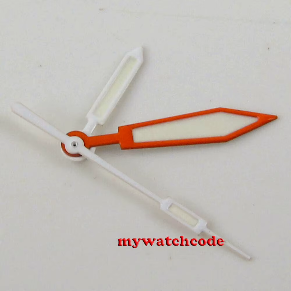 PLOPROF – montre ORANGE SUPER LUME, adaptée à la main, miyota 8215 NH35 NH36 2824 2836