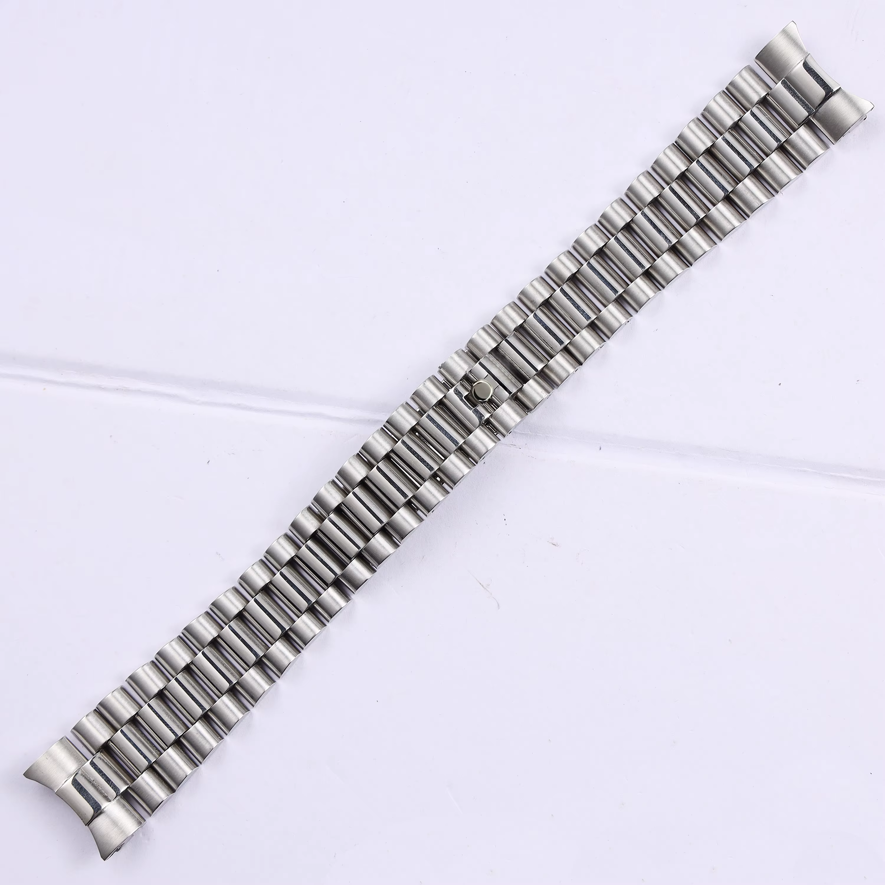 Bracelet de montre en acier inoxydable massif argenté et doré de 13, 17, 20 et 21 mm pour Rolex Oyst
