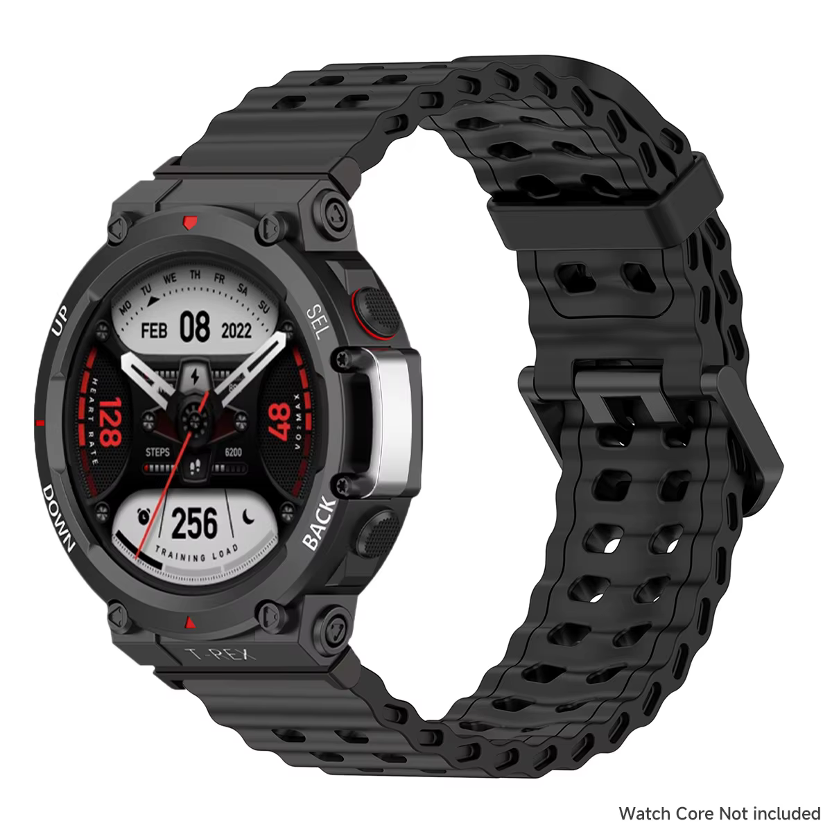 Bracelet marin pour montre Amazfit t-rex 3/2/bracelet en silicone élastique bicolore ultra pour brac