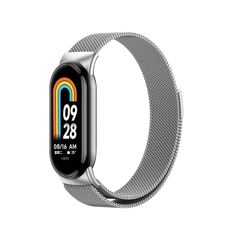 Boucle milanaise pour Xiaomi Mi Band 8 9 10 Bracelet Version mondiale accessoires Smartwatch Bracele