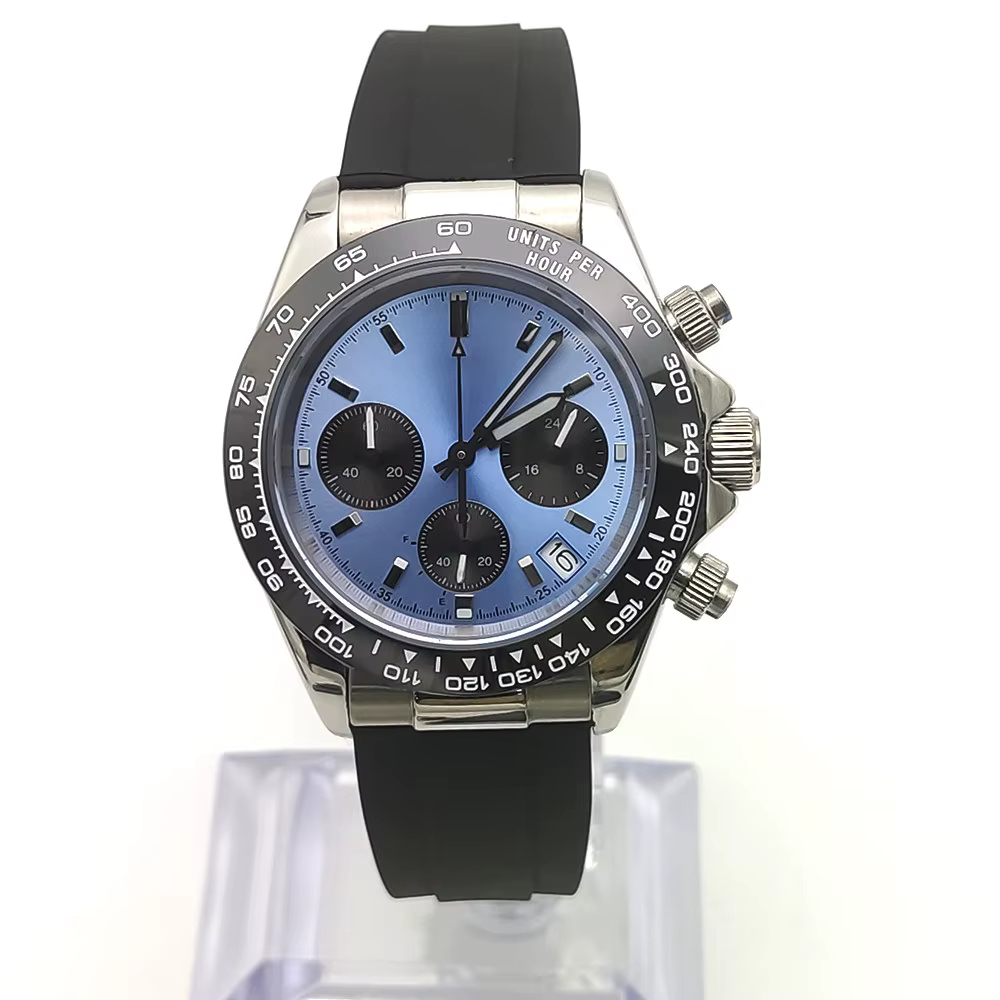 Nouvelle Arrivée Printemps Montre Homme VK63 à Quartz Verre Saphir Fonction Chronographe Étanche Déc