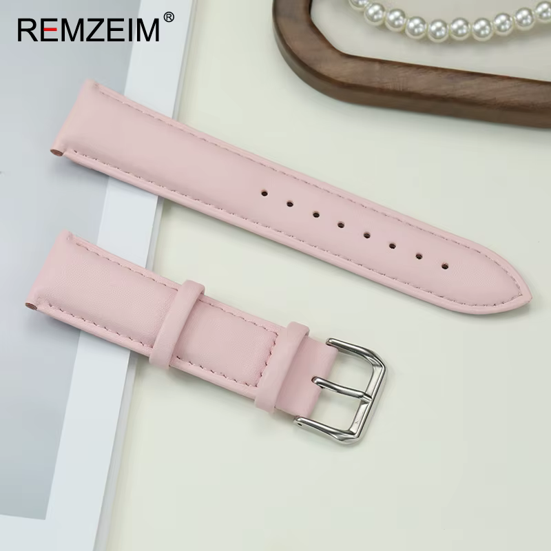 Bracelets de montre décontractés en cuir PU pour femmes, 18mm 20mm 22mm, bracelet de remplacement bl