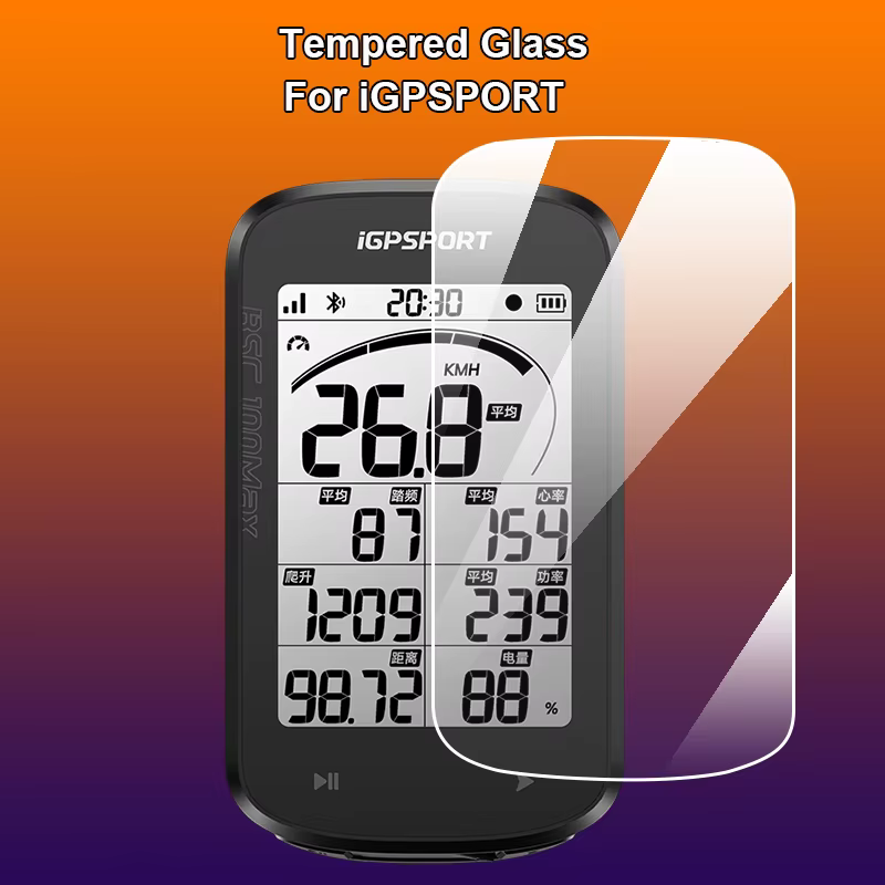 Protection d'écran en verre trempé 2.5D 9H pour iGPSPORT BSC500 300 300T 200 200S100 100S iGS800 Max