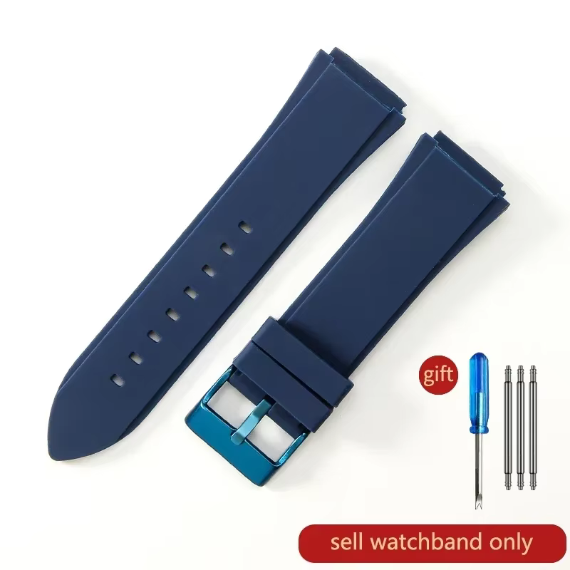 Bracelets de montre en Silicone de qualité supérieure, pour Guess série W0247g3 W0040g3 W0040g7, noi