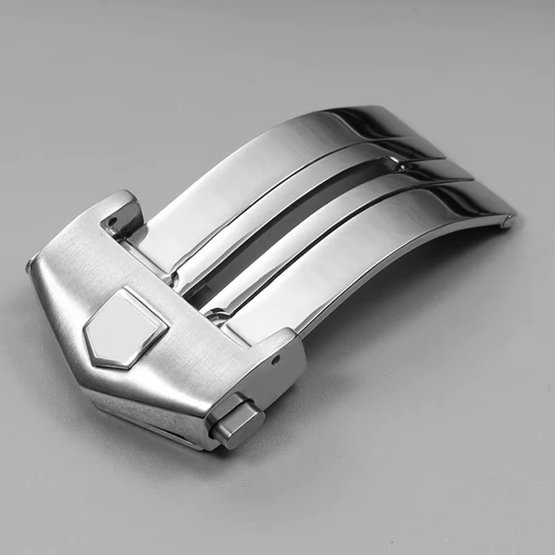 Boucles de bracelet de montre pour TAG Heuer, fermoirs pliants en acier inoxydable solide, bracelet