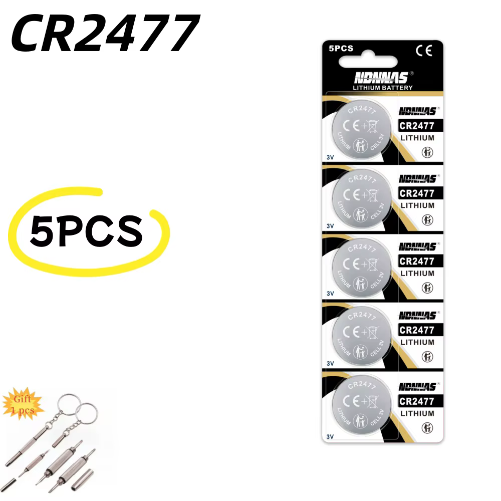 Batterie bouton CR2477 3V DL2477 ECR2477 KCR2477, 5 à 15 pièces, piles au lithium pour montre électr
