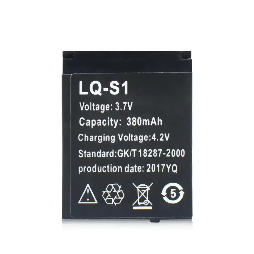 3.7V 380mAh LQ S1 W9 batterie de montre intelligente batterie Li-ion Rechargeable pour batterie de s