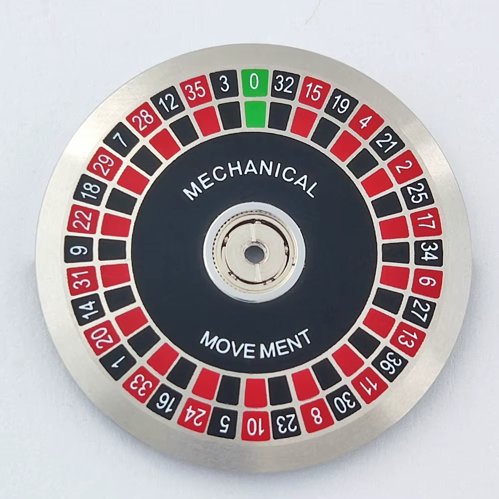 Rotor de montre NH35 NH36, série de jeu créative Roulette, adapté aux mouvements de montre NH35 NH36