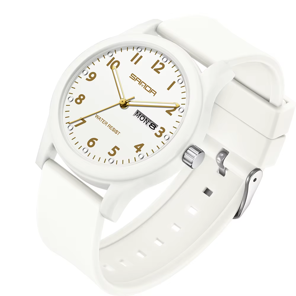 SANDA 2025 nouvelle montre pour hommes femmes Simple Quartz neutre montre-bracelet étanche lumineux