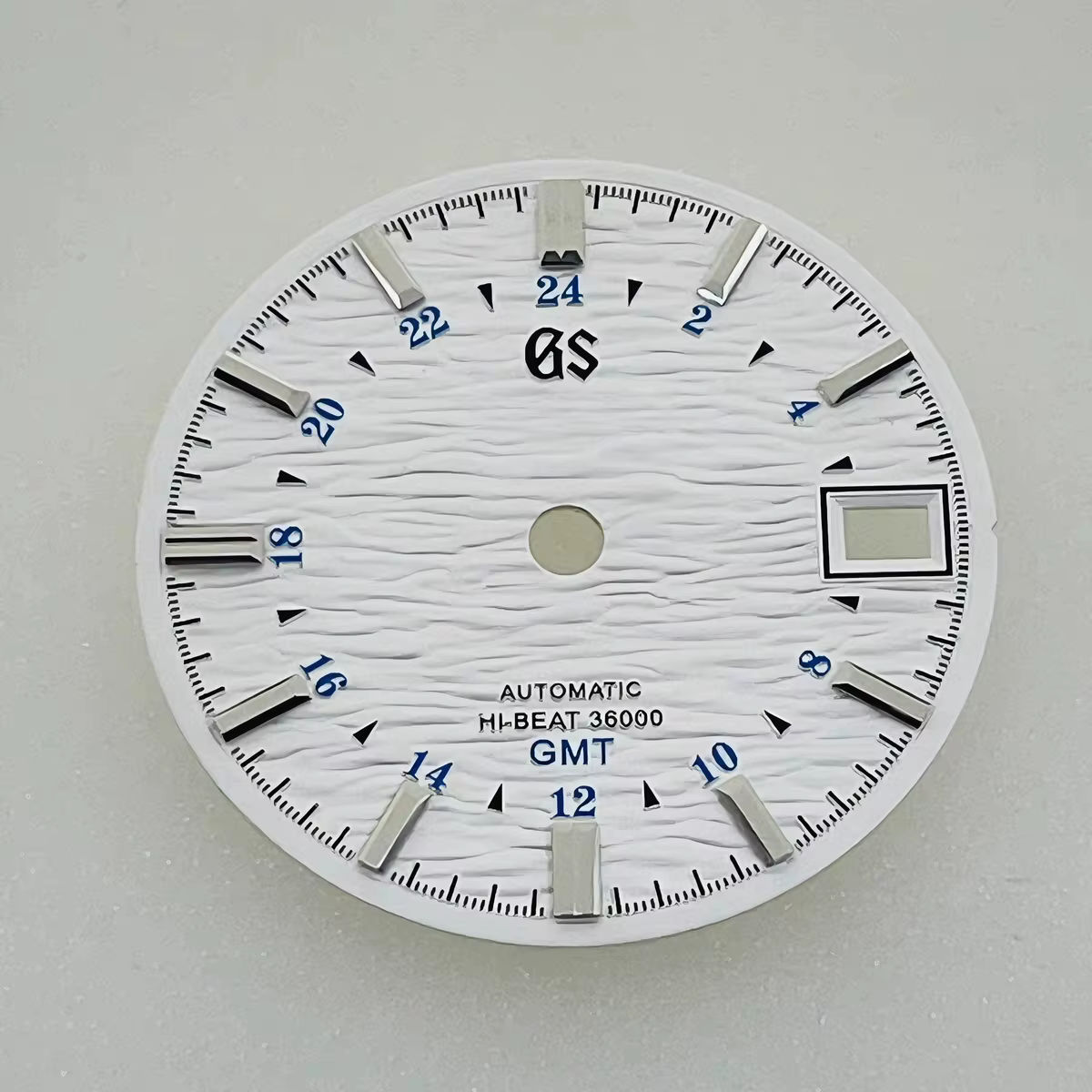 Cadran NH34 28,5 mm non luminescent, cadran GS, cadran GMT, motif soleil couchant, position 3.0, mou