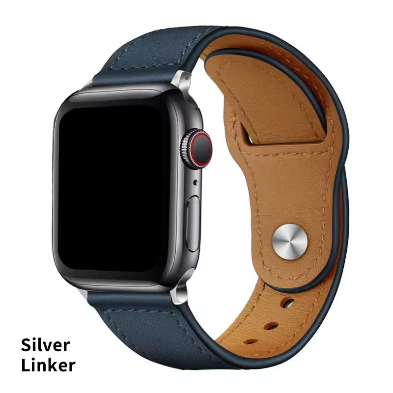 Bracelet de montre en cuir Compatible avec Apple série 3/4/6 SE 7 8 Ultra 44mm 45mm 41mm 40mm 49mm 4