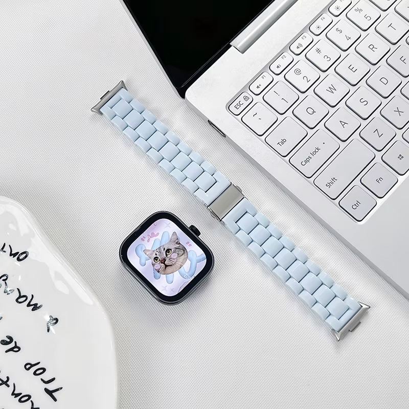 Bracelet en résine arc-en-ciel pour Xiaomi Mi Band 8pro 9pro Bracelet de montre intelligente remplac