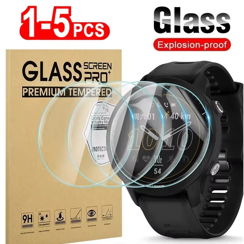 Verre trempé compatible avec Garmin Forerunner 45 245 745 945 55 255 255S 955 165 235 735 935 film d