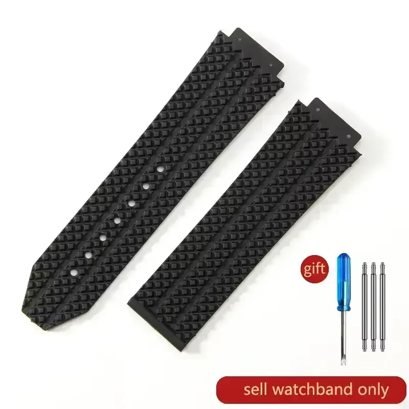 Bracelets de montre en caoutchouc haut de gamme pour Hublot Yubo Classic Fusion Big Bang série Inter