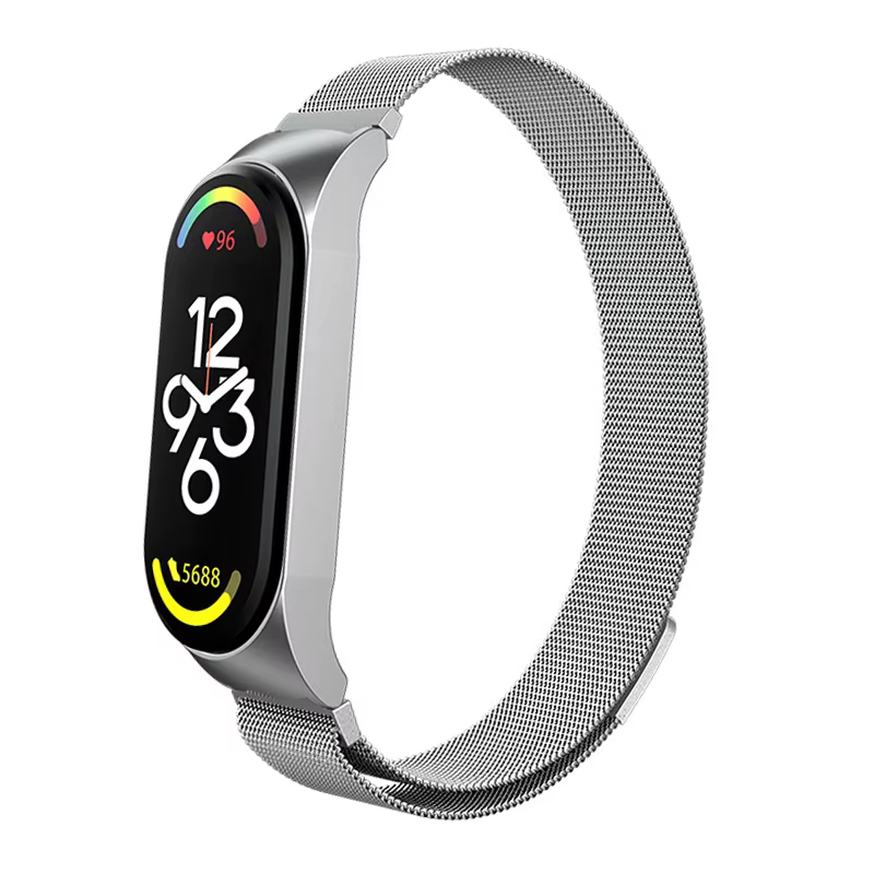 Bracelet milanais pour Xiaomi Mi Band 8 Bracelet Correa Mi band 6 7 acier inoxydable metel miband6 b