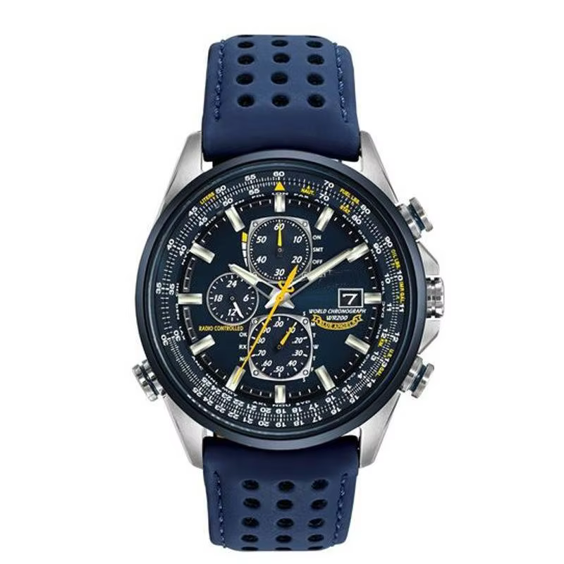 Montre chronographe atomique élégante pour homme | Design sportif de luxe, acier inoxydable et cad