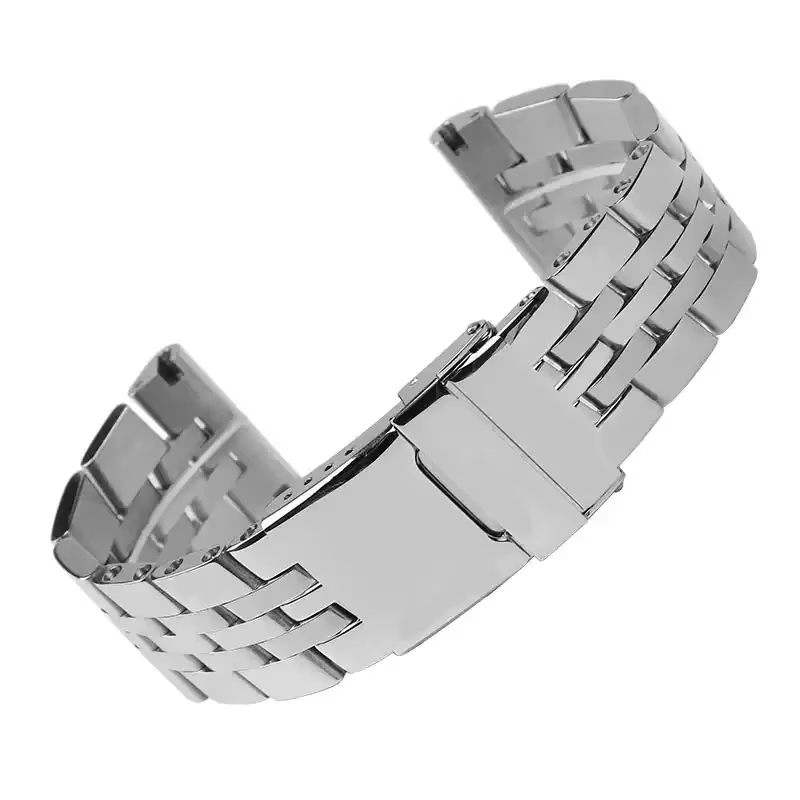 Bracelet de montre en acier inoxydable de haute qualité, 22mm 24mm, pour Breitling, argent et or, po
