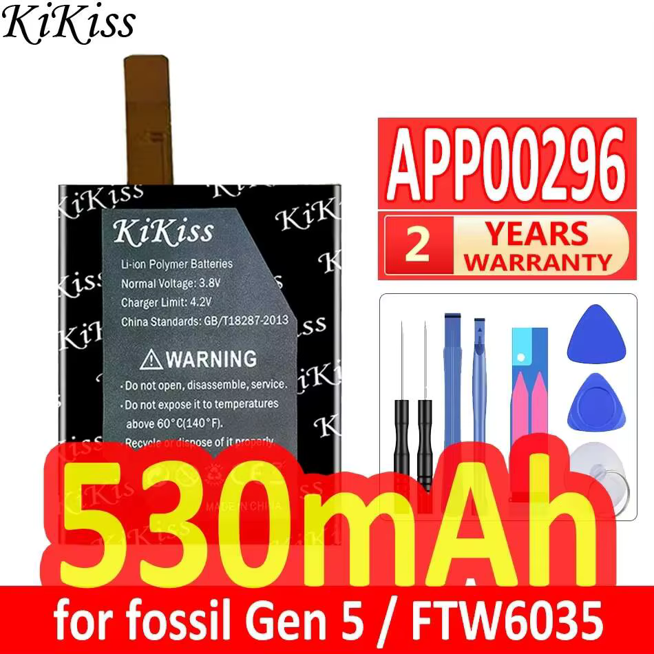 Batterie fiable et longue durée pour montre connectée Fossil Gen 5, modèle Julianna HR FTW6035, APP0