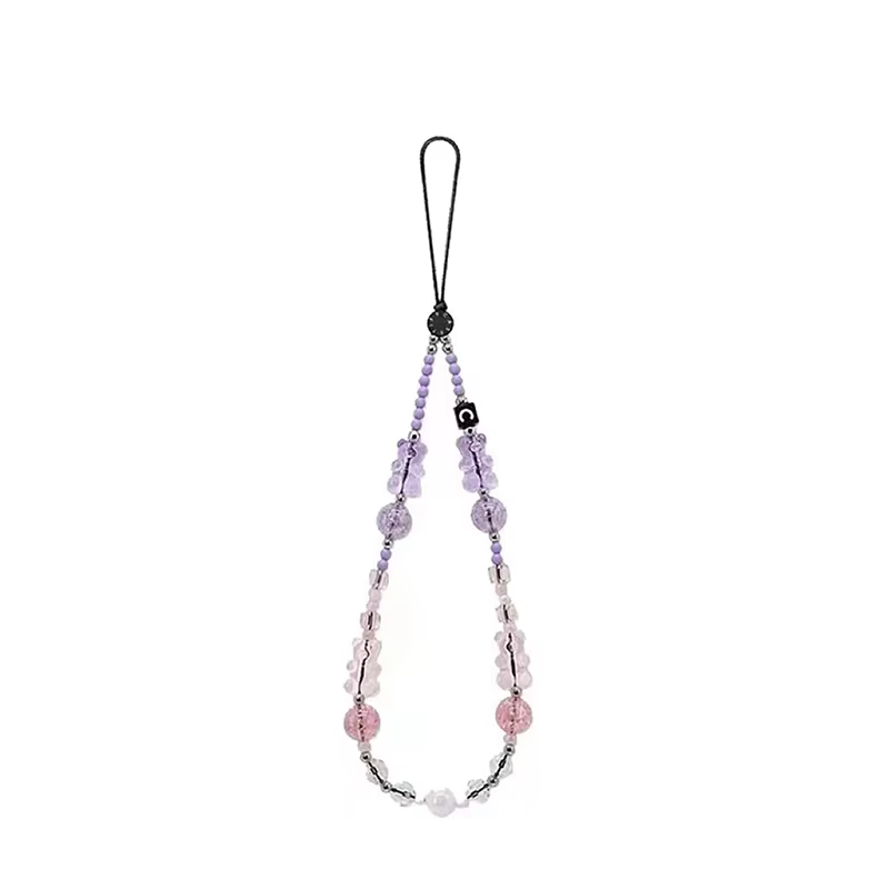 Lanière de poignet légère de luxe, chaîne de perles acryliques, Bracelet créatif, bricolage, chaîne