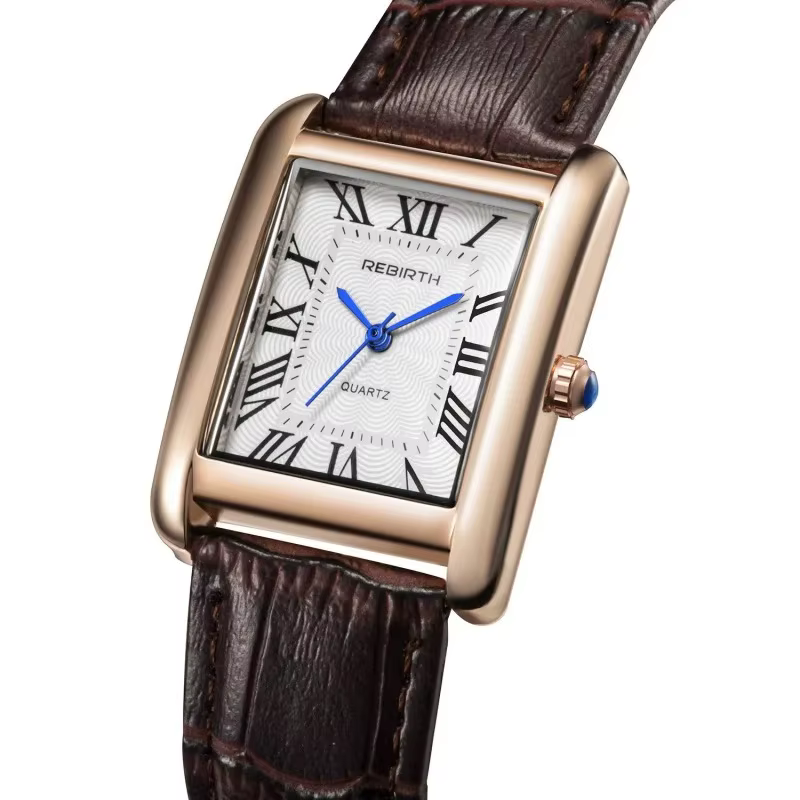 Rebirth 002 – montre-bracelet analogique pour femmes d'affaires, Mini Design léger, cadran rectangul