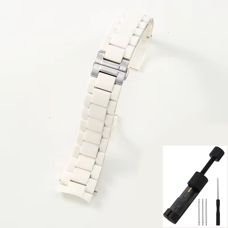 Bracelet de montre en Silicone pour Emporio Armani AR5890 5891 5906 5905, maillons en acier inoxydab