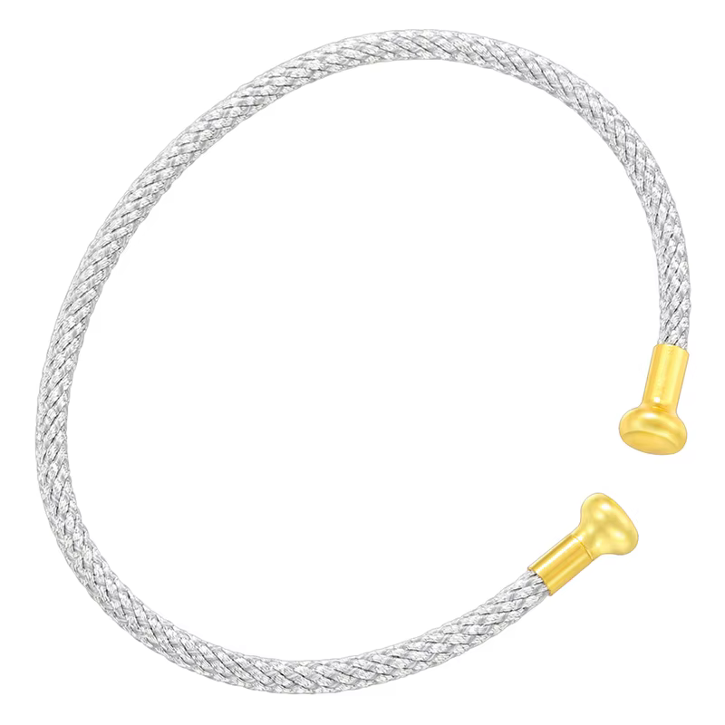 ZHUKOU fil de cuivre Bracelet à extrémité ouverte Vintage Hip Hop tissage Bracelet bijoux neutres ca