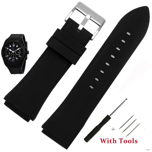 Bracelet de montre en Silicone souple de haute qualité, 22mm, pour montre Giles Guess U0247g3 W0040g