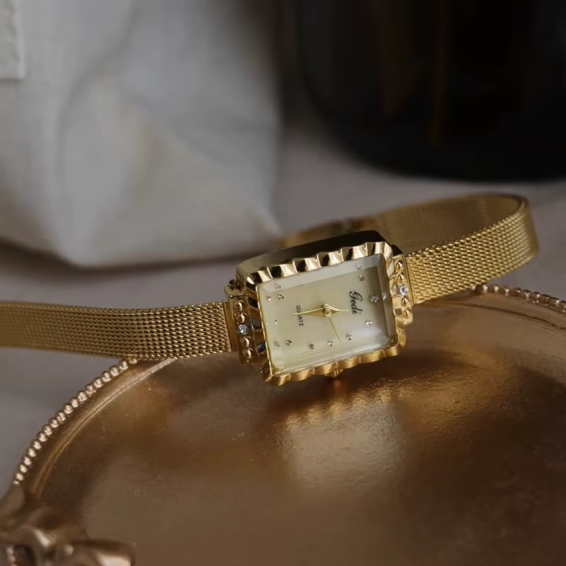 Montre à Quartz avec Bracelet rectangulaire pour femmes, Vintage, médiévale, élégante, étanche, nouv