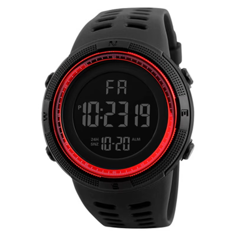 Montre Électronique Militaire de dehors pour Homme, Montre-Bracelet Numérique Multifonction LED, pou