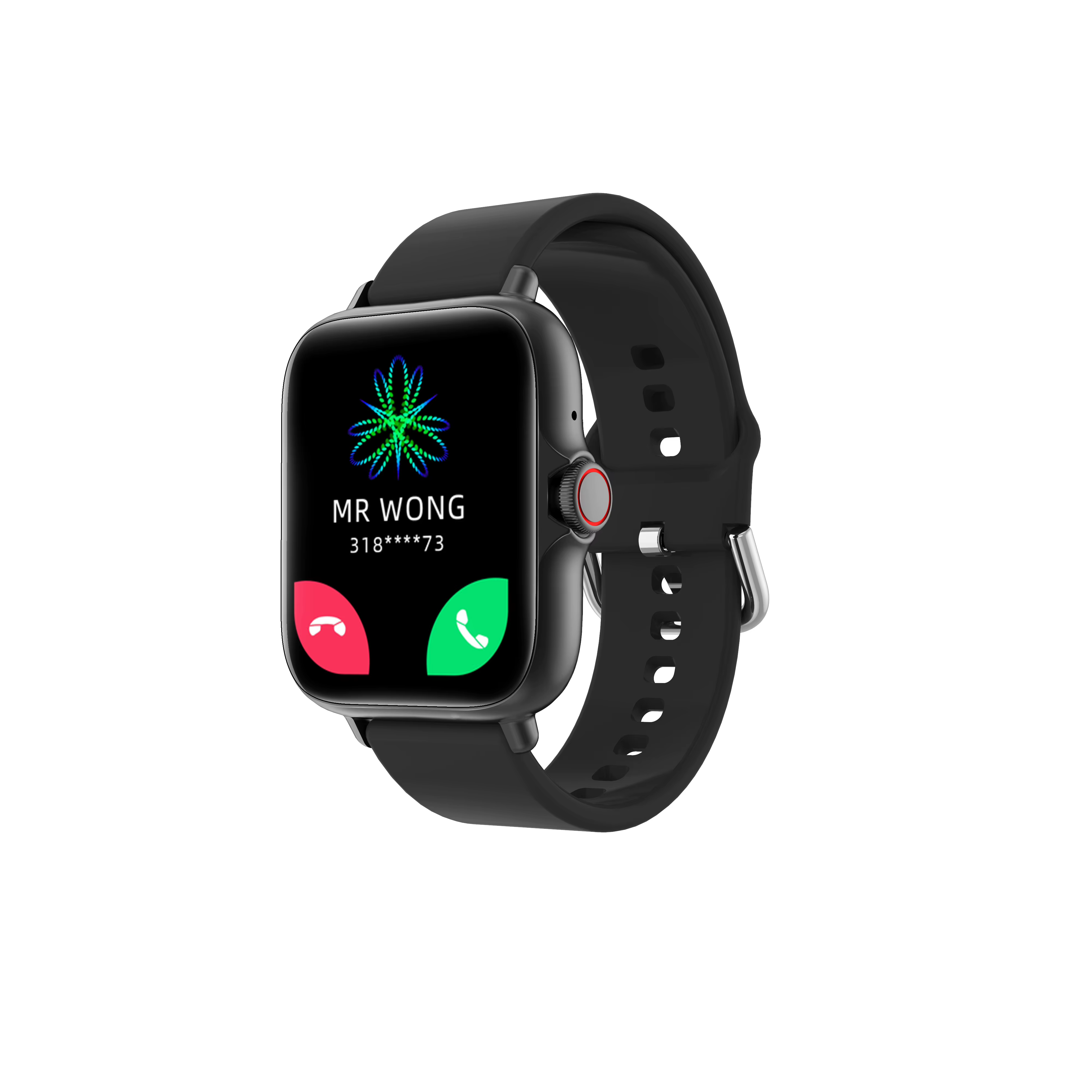 Montre intelligente pour hommes et femmes, appels Bluetooth, moniteur de fréquence cardiaque, monite